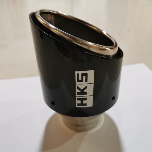 Gloss Carbon Stainless Steel Car Exhaust Tip Pipe For Volkswagen VW Golf GTI 6 7 Renault Chevrolet Volvo Opel Kia Subaru Suzuki