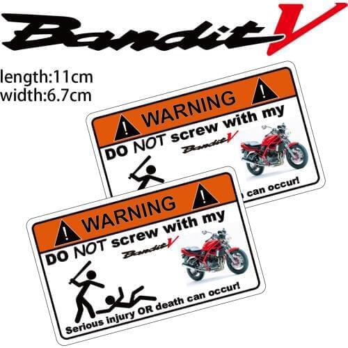 KODASKIN Motorcycle Cheap Creative Warning Sticker Decal for Suzuki GSF 250 V Bandit