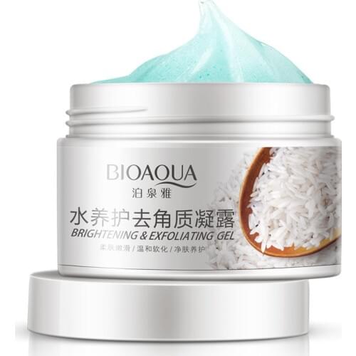 BIOAQUA Facial Cleanser Natural Facial Exfoliator Exfoliating Whitening Brightening Peeling Cream Gel Face Scrub Removal