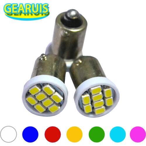 Wholesale 50pcs/lot T4W BA9S 8 SMD 1206 3020 LED Super Bright 8SMD 8LED light Bulbs License Plate lamp White DC 12V