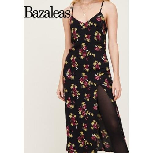 2021 Spaghetti Strap Vestidos Vintage Tube Retro Dresses Chic Fruit Grape Print Black Midi Dress
