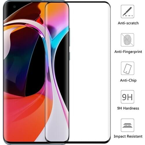 Glass For Xiaomi 11 Mi11 3D Full Curved Cover Tempered Glass For Xiaomi Mi 10 Pro 5G Mi Note 10 Pro Mi 11 Screen Protector Film