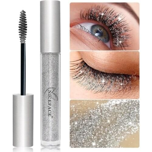 Mascara Diamond Galaxy Sparkling Diamond Shiny Charm Mascara Quick-drying Glitter Thick Mascara New