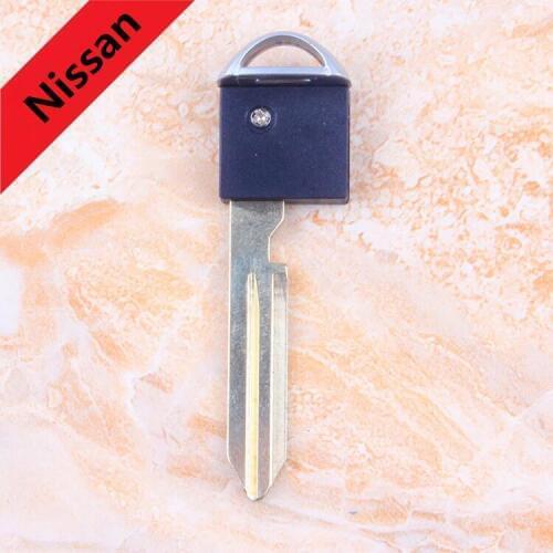Uncut Blade Remote Smart Prox Emergency Insert Car Key Styling Cover For NISSAN Tiida Sylphy Teana[2pcs]