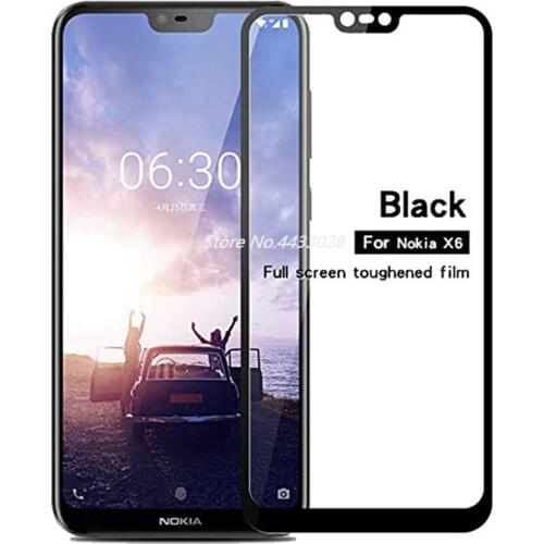Tempered Phone Glass For Nokia X5 5.1plus Full Glue Cover Coverage Screen Protector For Nokia 5.1 Plus Protective Film Glass
