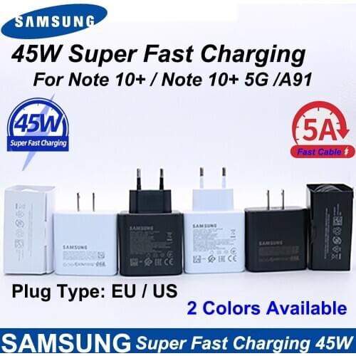 EP-TA845 45W Charger Original SAMSUNG Super Fast Charger Adaptive Quick 5A Type C To Type-c Cable for Galaxy Note S20 A91 Note20