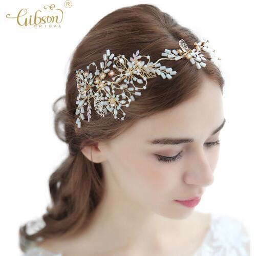 Women Hair Ornaments Bridal Headband Pearl Hair Vine Bridesmaid Headpiece Wedding Hair Jewelry Dress Accessories