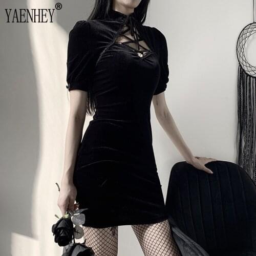 Ladies Black Color Elegant Sexy V-neck Spring Dress High Fashion Female Dress Black Dress Women Clothes