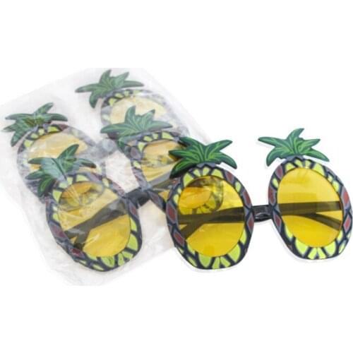 100pcs Hawaii Novelty Sunglasses Tropical Goggles Pineapple Party Supplies Glasses Carnival Beach Party Decoration