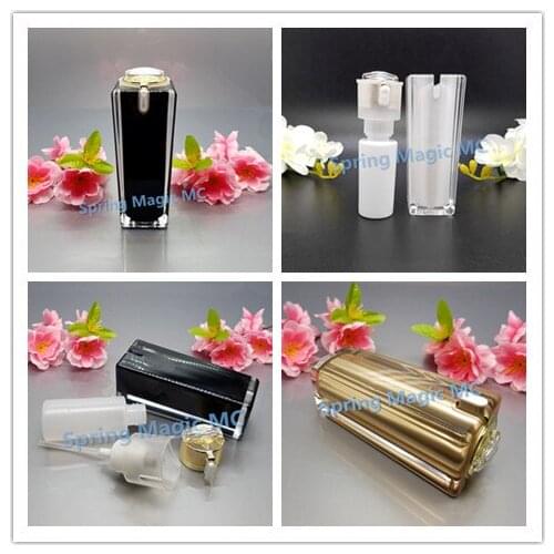 30ml Acrylic Cream Bottle Butterfly square cosmetic container press pump Lotion bottle empty High Quality acrylic Cream Bottles