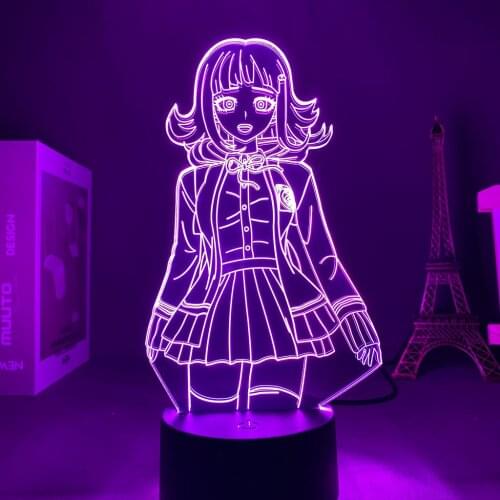 Comic Characters 3D Lights Danganronpa Ornaments Led Decoration Childrens Night Light For Friends Birthday Gifts