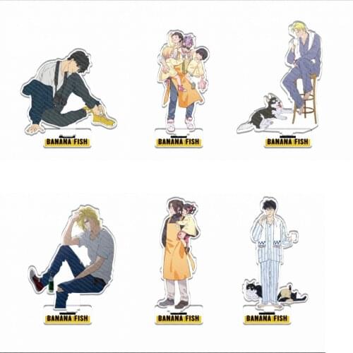 Anime BANANA FISH Aslan Jade Callenreese Ash Lynx Okumura Eiji Acrylic Stand Figure Display Model Plate Tabke Decor Cosplay Gift