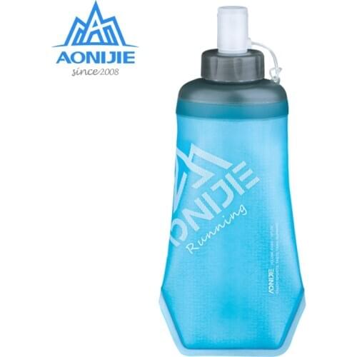 AONIJIE Outdoor Foldable Soft Flask Hydration Water Bottles Sports TPU Kettles For Camping Hiking Trali Running 420ml 500ml