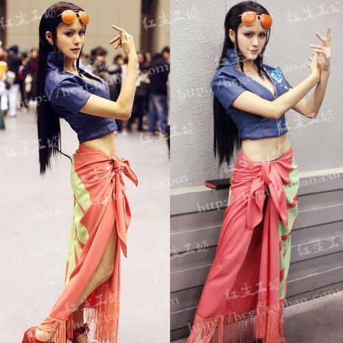 One Piece Nico Robin Cosplay Costume coat and skirt