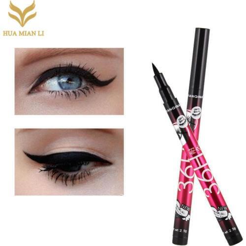 HUAMIANLI 36H Black Waterproof Liquid Eyeliner Make Up Beauty Comestics Long-lasting Eye Liner Pencil Makeup Tools for eyeshadow