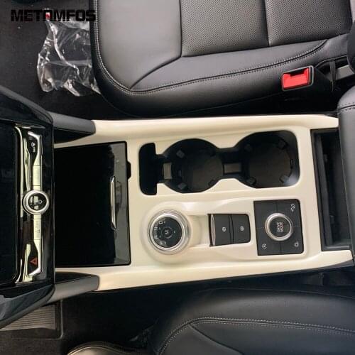 For Ford Explorer 2020 2021 Carbon Fiber Gear Shift Box Cover Trim Molding Decoration Frame Interior Accessories Car Styling