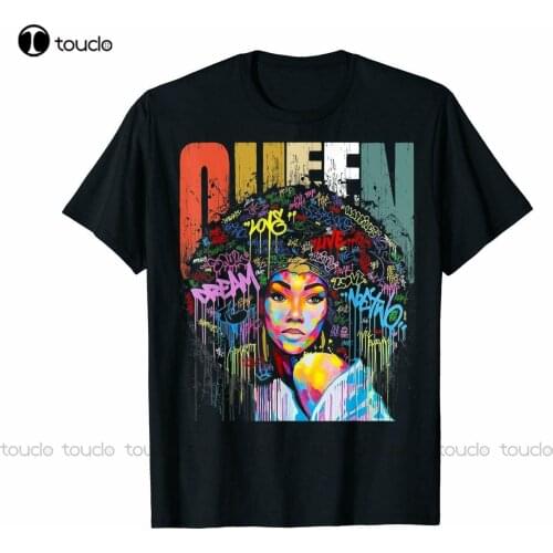African American Queen Tshirt Educated Strong Black Women Tshirt plus size shirts for women