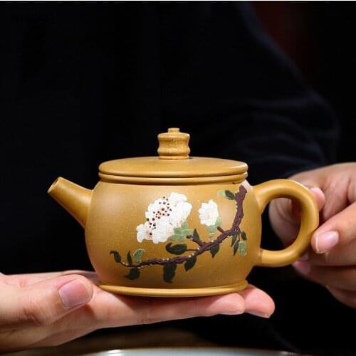 Chinese Yixing tea pots purple clay filter teapot beauty kettle Raw ore Handmade Tea set Customized gifts authentic 180ml