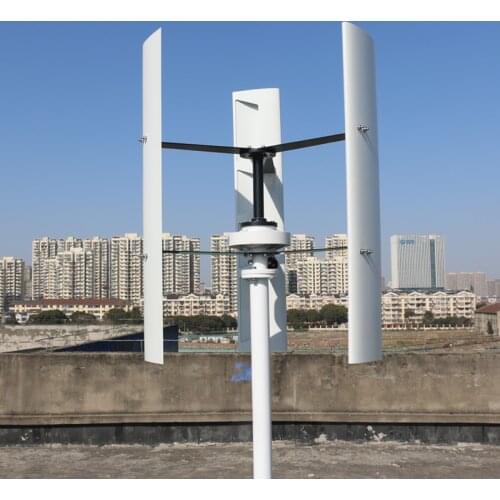 China Factory Vertical Wind Turbine Generator 6000w 12v 24v 48v 3 Phase With 3 blades Designed for Home or Streetlight Projects
