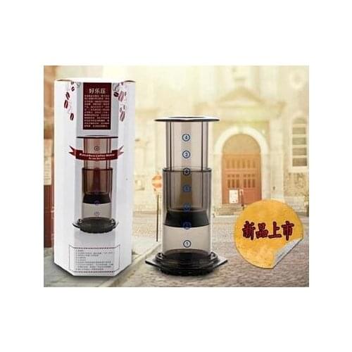 Coffee machine, portable hand-press coffee pot, original coffee, home use, high temperature and heat resistance