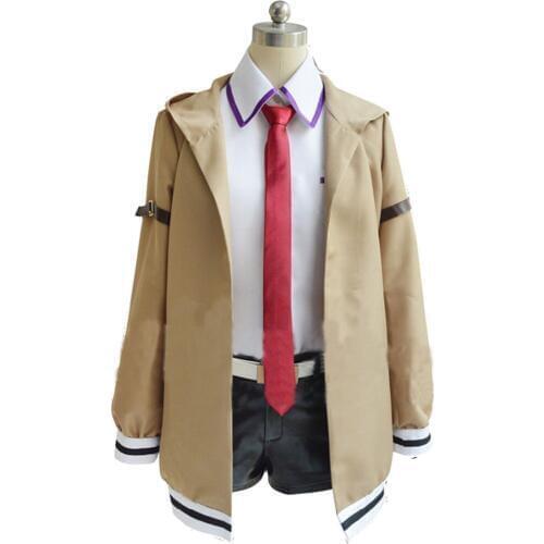 2020 Steins Gate Cosplay Costume Japanese Anime Cosplay Makise Kurisu Cosplay Only Jacket Coat Outfit Suits Uniform