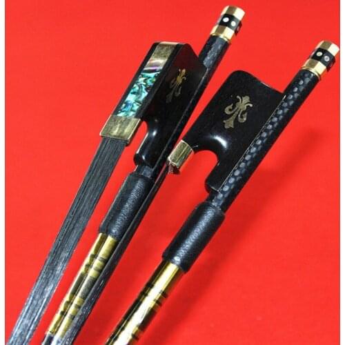 Hot Sell New Carbon Fiber Cello Bow Grille Black Horse Hair Ebony Frog High Quality Free Shipping