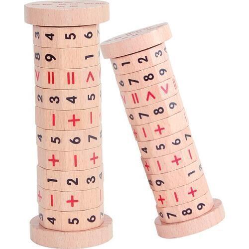 Children Math Toys Wooden Mathematics Addition Subtraction Calculator Learning Toys for Children Early Educational 6 Years Old