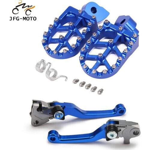 Motorcycle CNC Clutch Brake Lever And Foot Pegs Pedals Rests Footpegs For YAMAHA YZ125 YZ250 YZ250F YZ450F YZ125X YZ250X YZ450FX