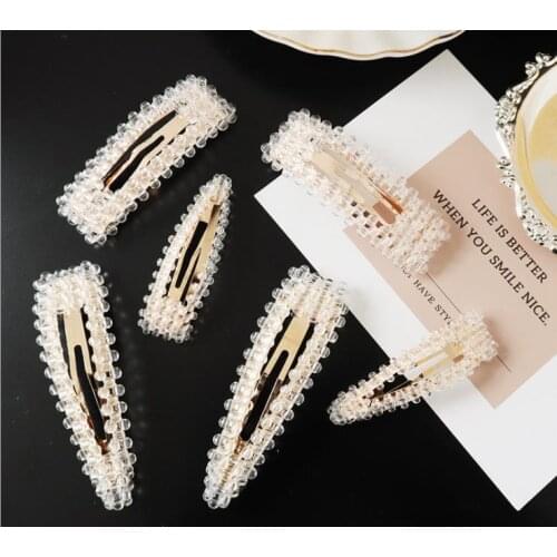 Korea new crystal Ladies and girls hairpin bangs clip South Korea side clip hairpin hair accessoriesHeadwear