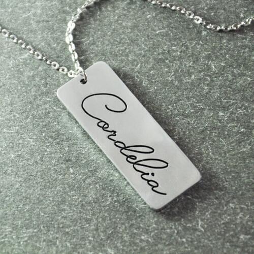 Handwriting Jewelry, Personalized Pendant, signature necklace, Handwriting pendant,Personalized Necklace