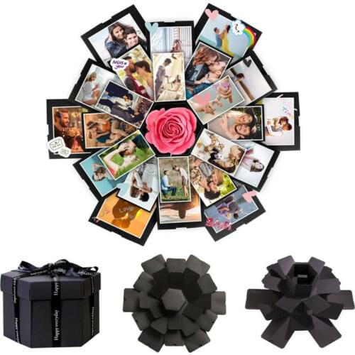 Gift box Photo Box Surprise Box Explosion Box Handmade Photo Album DIY for Valentine Love Memory Valentines Day Gift