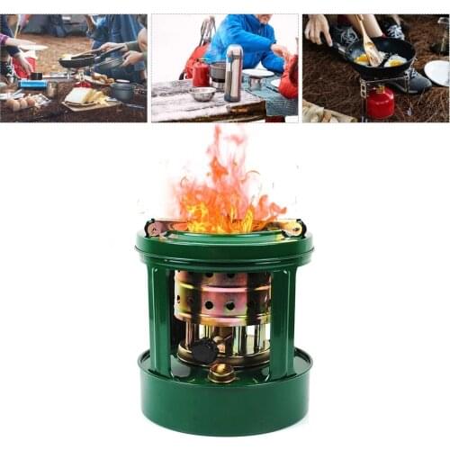 Portable Diesel Heater with Eight Hood-equipped Wick Camping Hiking Outdoor Activity Tool