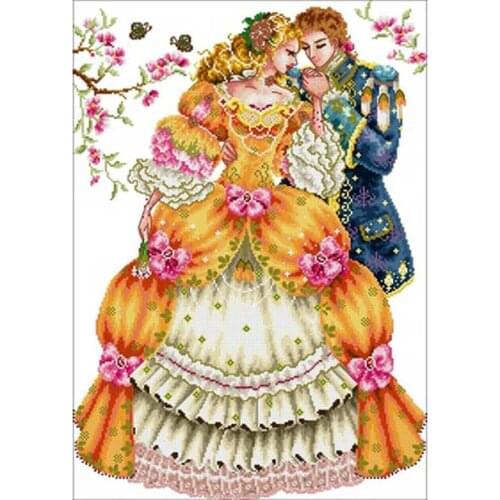 Romantic love patterns Counted Cross Stitch 11CT 14CT 18CT DIY Chinese Cross Stitch Kits Embroidery Needlework Sets