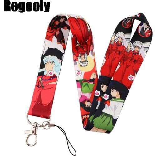 Inuyasha Classical Style Lanyard For key The 90s Phone Working Badge Holder Neck Strap With Phone Hang webbing ribbon