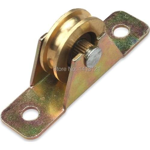 T Style Fixed Pulley Sliding Door Plastic Steel Window Roller Aluminum Alloy Wheel Muted Track Hardware Part