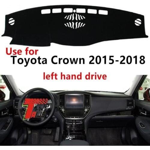 TAIJS Factory Hot selling Casual Polyester Fibre Car Dashboard Cover For TOYOTA Crown 2015-2018 Left hand drive