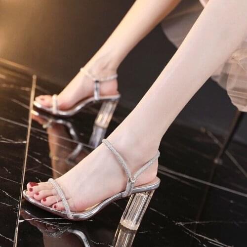 Shoes Women Slippers Slippers Women 2021 New Red Sandals High Heel Heel Summer Sandales Femmes