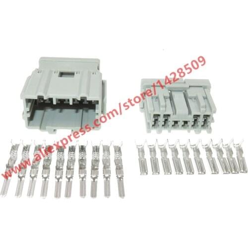 20 Sets 10 Pin Automotive Male Female Connector Plugs With Terminal 6098-0249 6098-0250