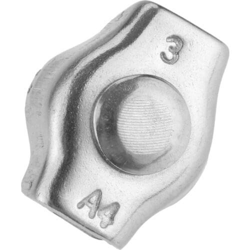 1pc 3mm Simplex Wire Rope Clip Cable Rigging Rope Wire Clamp Caliper Wirerope Clips Stainless Steel 316