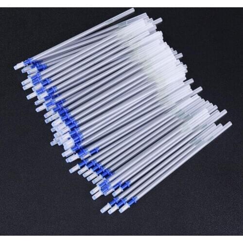 100pcs Mercury Refillable Pen Water Erasable Pens Fabric Leather Cutting Tool Leathercraft Tool for Leather