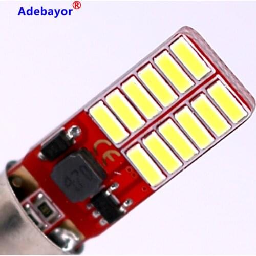 10XCar LED BA9S t4w h6w ba9 t11 Canbus 24 SMD 4014 LED Light Bulb No error led parking car-styling Fog light Auto univera lamps