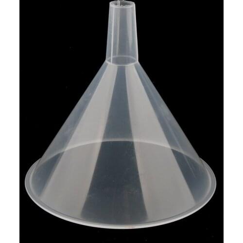 2Pcs 150mm Plastic Transparent Funnel For Kitchen Laboratory Liquid Transfer