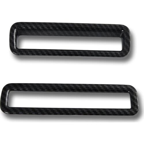 Carbon Fiber 2pcs Headlight Switch Button Panel Cover Trim Sticker Car Accessories For Nissan Rogue X-Trail T33 2021 2022