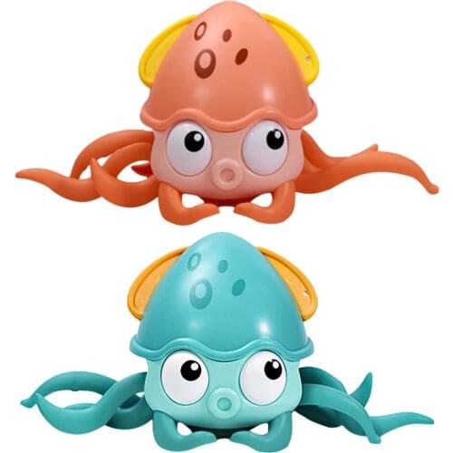New Summer Bathroom Bath Shower Baby Clockwork Octopus Bath Toy Floating Swimming Cartoon Bathtub Children Toy