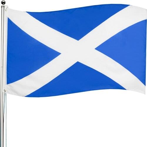 90x150cm Scotland Cross Flag Soccer Fan Saint Andrew Banner Saltire Pennant World Cup Music Festival Flags Home Decoration 2021