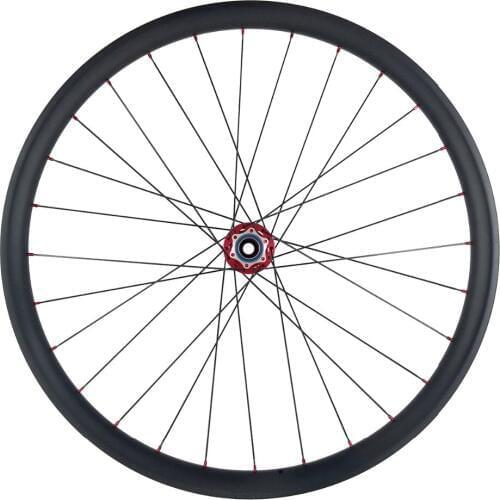SPEEDSAFE 29er AM enduro mountain bike carbon front lefty wheel left hand UD 35mm asymmetric 28mm deep clincher tubeless 29" MTB