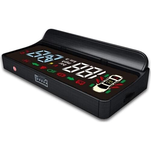 HUD Head Up Display Overspeed Warning Scan Battery voltage warning indicator For Tesla Model 3