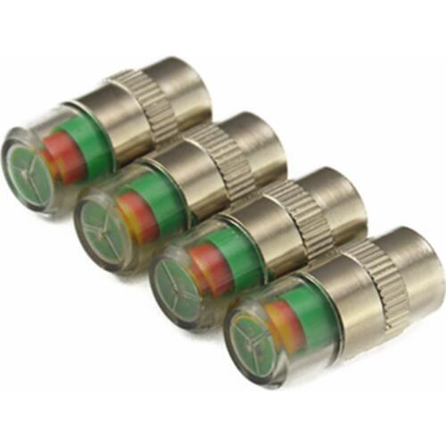 4pcs/Lot 2.4 bar tire pressure,car tire Monitor pressure gauge,Cap Sensor Indicator 3 Color Eye Alert air pressure gauge