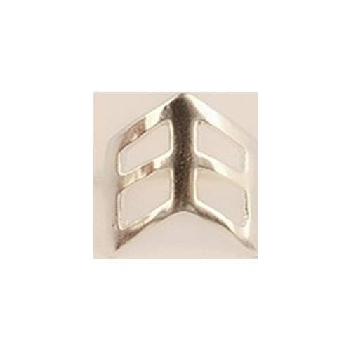 Fashion Hollow out shield ring and color