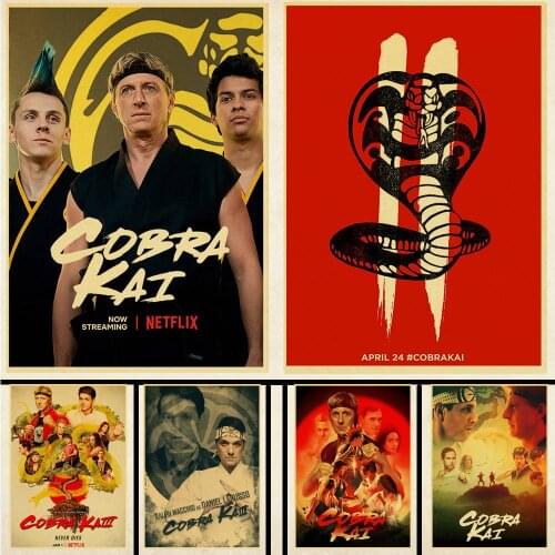 Wall Art Anime FCobra Kai Poster 5D DIY Diamond Painting Rhinestone Pictures Full Round Diamond Embroidery Sale Home Decoration